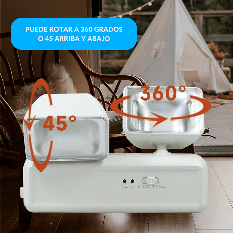 Lampara De Emergencia 10W Blanco Frío 65K - Wattko